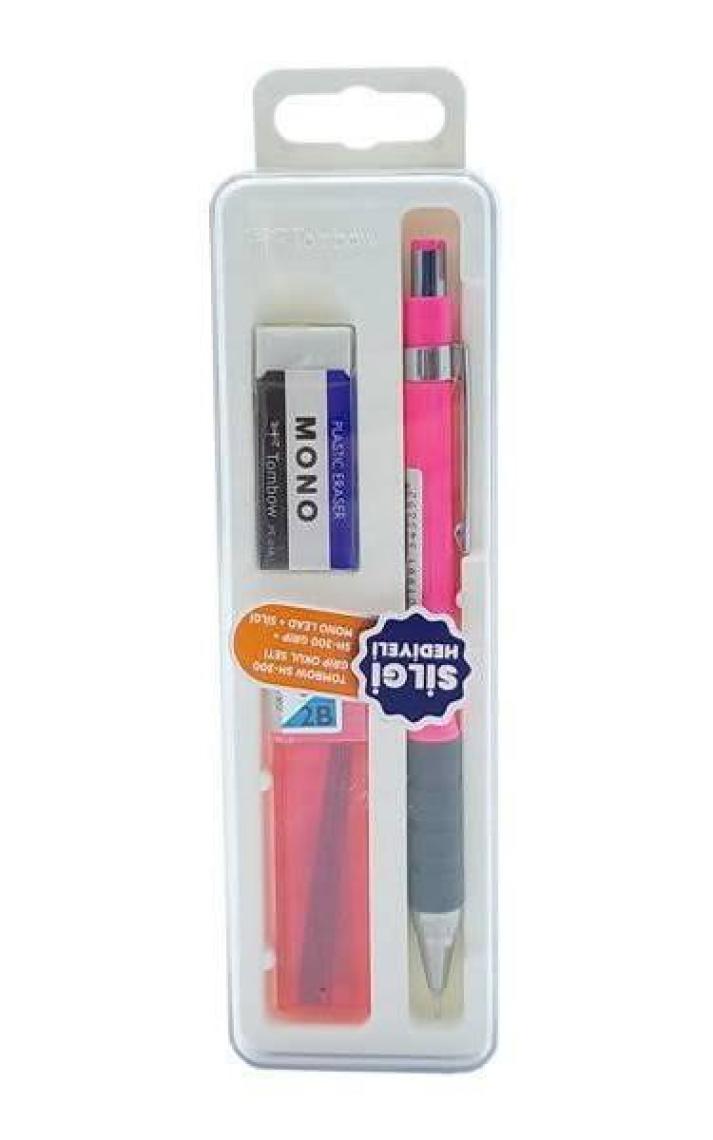 Tombow Sh 300 Grip Versatil Okul Seti Açık Pembe Gr81