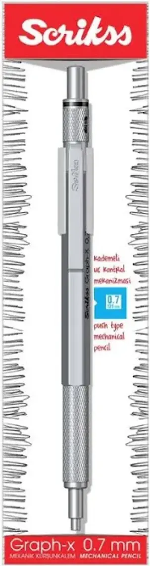 Scrikss Versatil Kalem Metal Graph-X 0.7Mm Beyaz