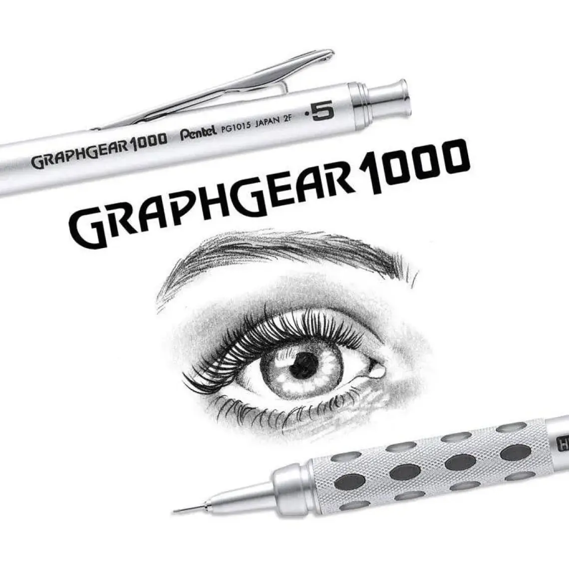 Pentel Graphgear PG1015  Metal Gövde 0.5 mm Gizli Uç Graph Gear 1000 Versatil