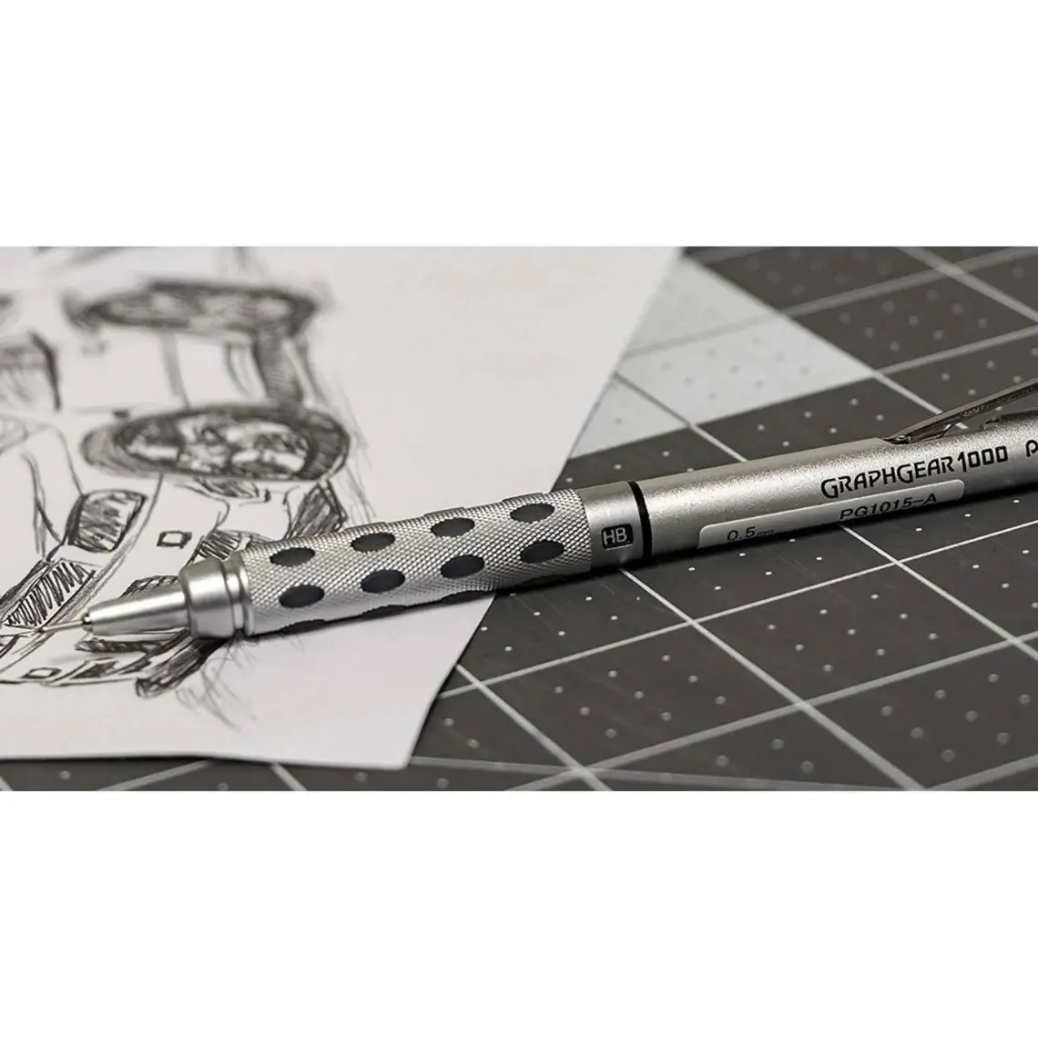 Pentel Graphgear PG1015  Metal Gövde 0.5 mm Gizli Uç Graph Gear 1000 Versatil