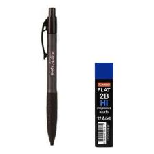 Umix Sınav / Eskiz Versatil Kalem 1.8 x 0.9 mm Siyah U1307-SI + Mikro Kalem Ucu 2b 1.8 mm