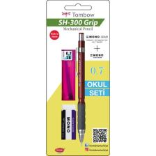 Tombow Sh 300 Grip Versatil Okul Seti Bordo Gr31