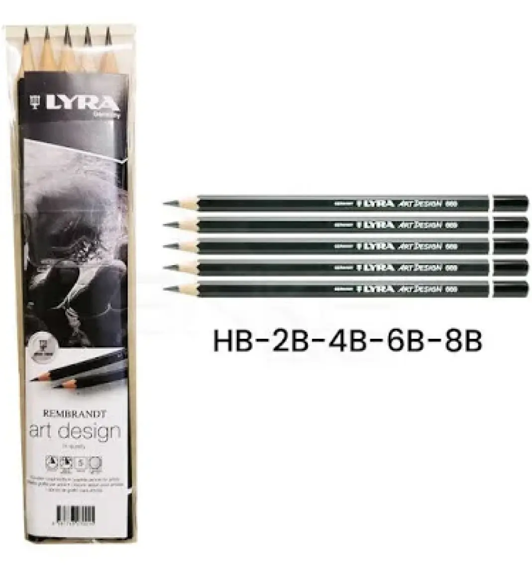 Art Design Profesyonel Dereceli Kalem 5 Li Set