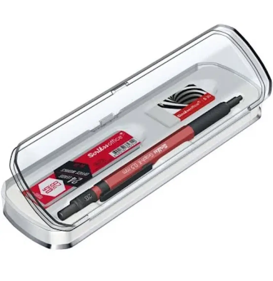 Scrikss Graph-X Metal Versatil Kalem Seti 0.5 Mm Kırmızı