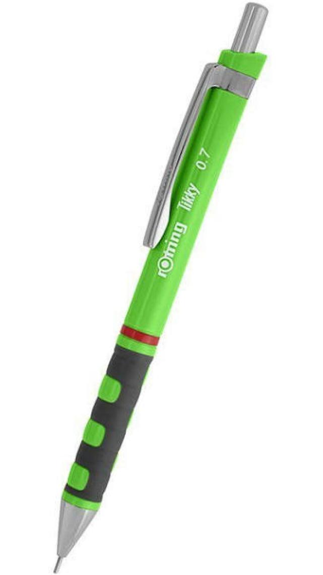 Rotring Tikky Okul Seti 0.7 mm Koyu Yeşil Versatil Kalem + Silgi + Uç