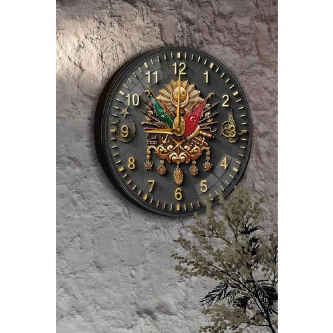 Emya Home Osmanlı Arması Duvar Saati - 29 cm