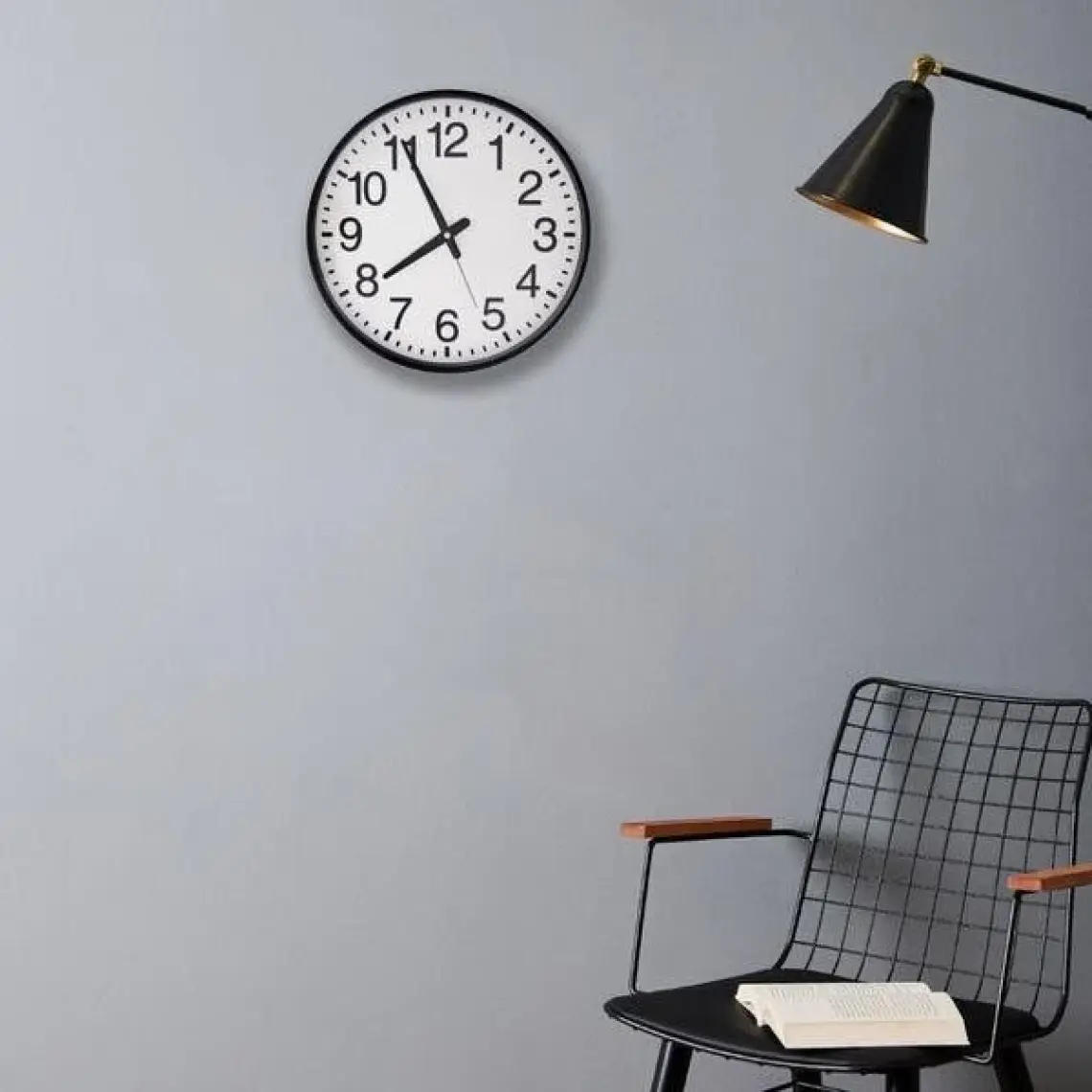 Klik Simplex Siyah Minimalist Duvar Saati