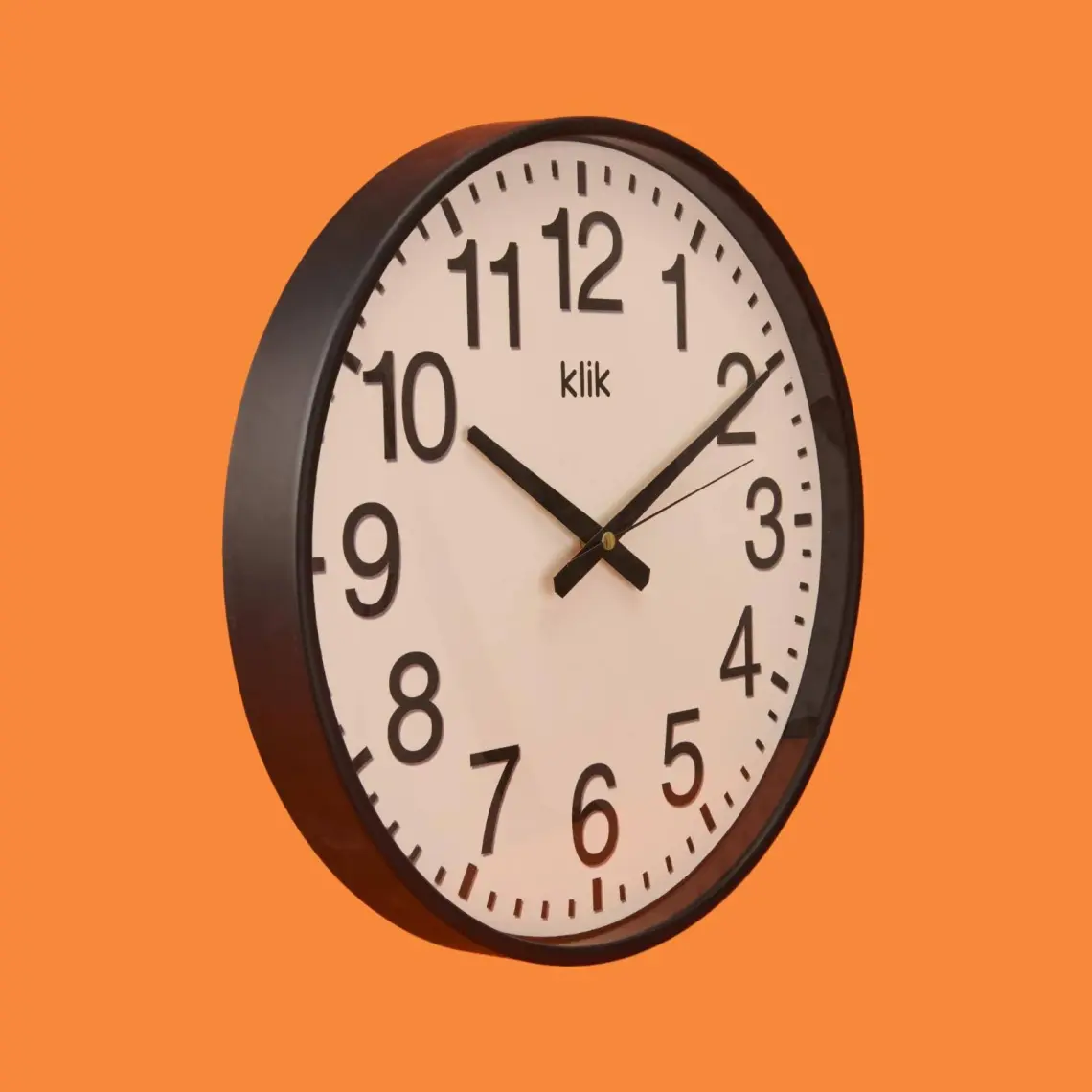 Klik Simplex Siyah Minimalist Duvar Saati