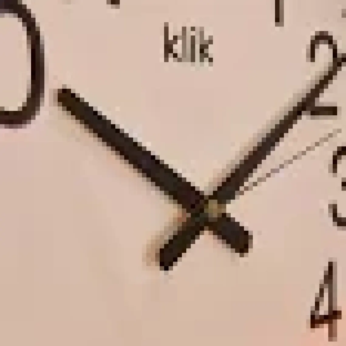 Klik Simplex Siyah Minimalist Duvar Saati