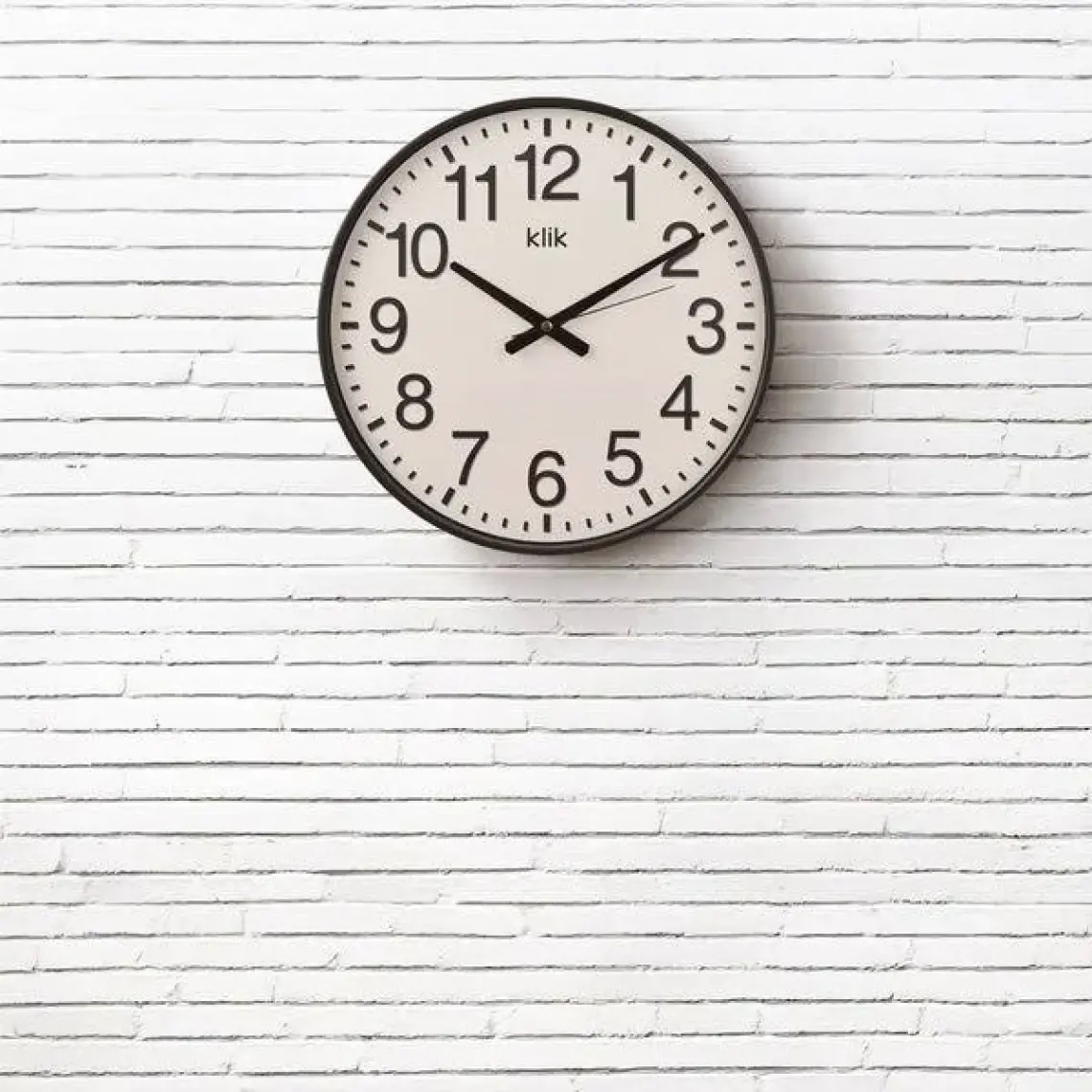 Klik Simplex Siyah Minimalist Duvar Saati
