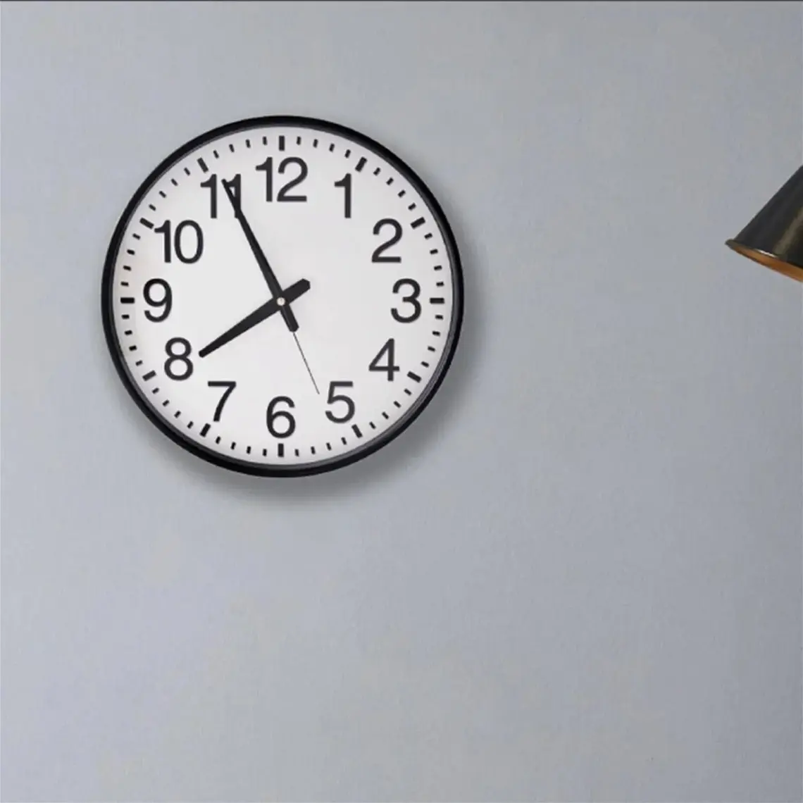 Klik Simplex Siyah Minimalist Duvar Saati