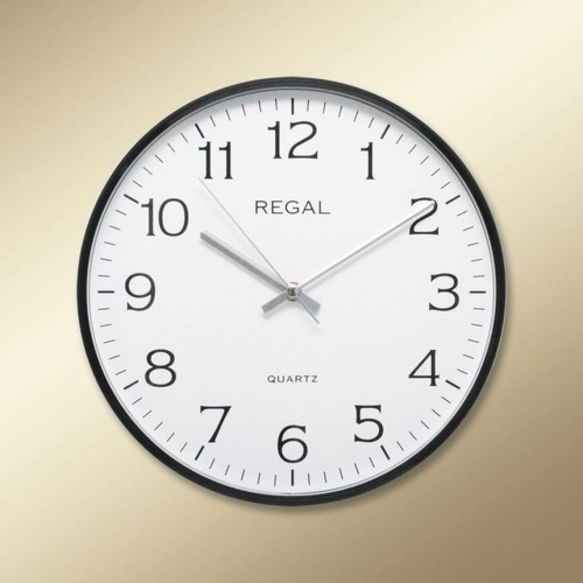 Regal 0250 BW İnce Siyah Çerçeve Beyaz Kadran Duvar Saati
