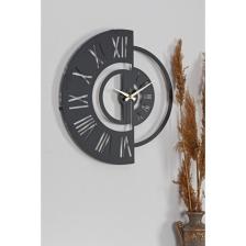 Muyika Ruota Metal Siyah Duvar Saati 50X50Cm Mds-50