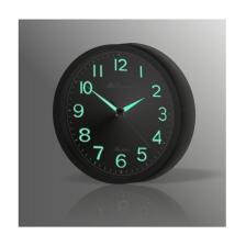 M3 Decorium Metalik Çerçeveli Gece Görünen Işıldayan Fosforlu Duvar Saati