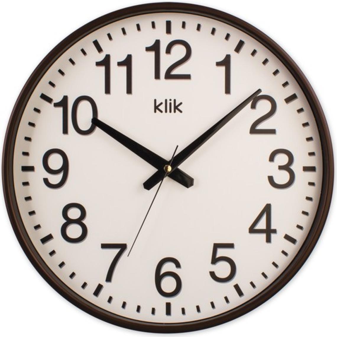 Klik Simplex Kahverengi Minimalist Duvar Saati
