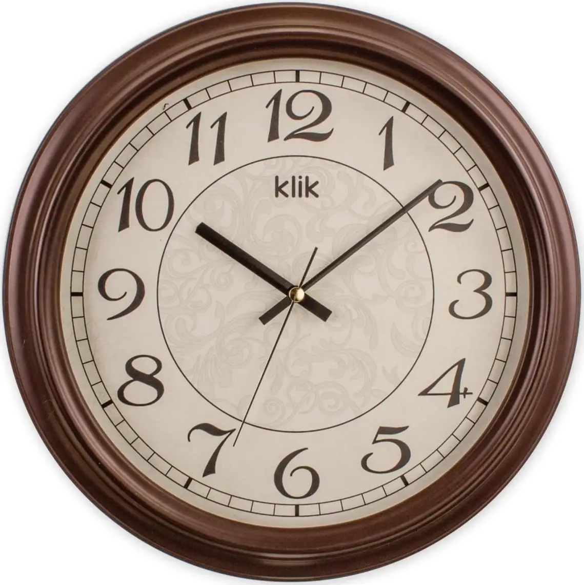 Klik Alfa Kahverengi Klasik Duvar Saati