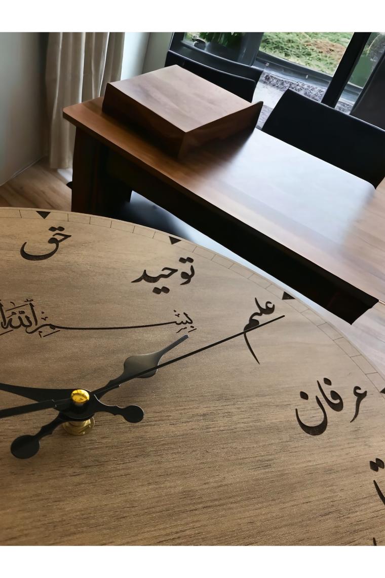 Ahşap Osmanlıca Duvar Saati