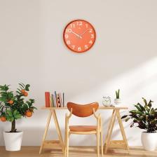 Klik Dekoratif Duvar Saati - Turuncu - 38 cm