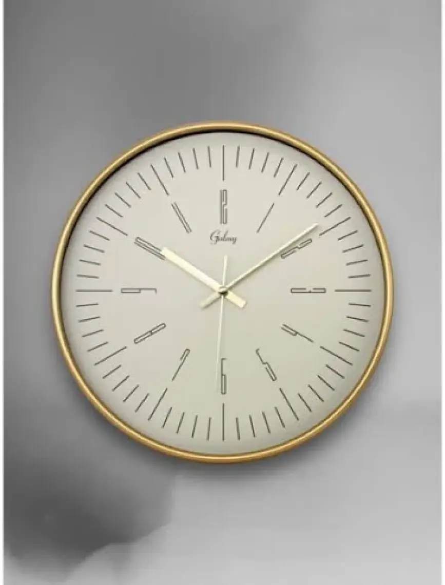 Emores 30 cm Gerçek Cam Sessiz Mekanizma Duvar Saati CAN-218, One Size