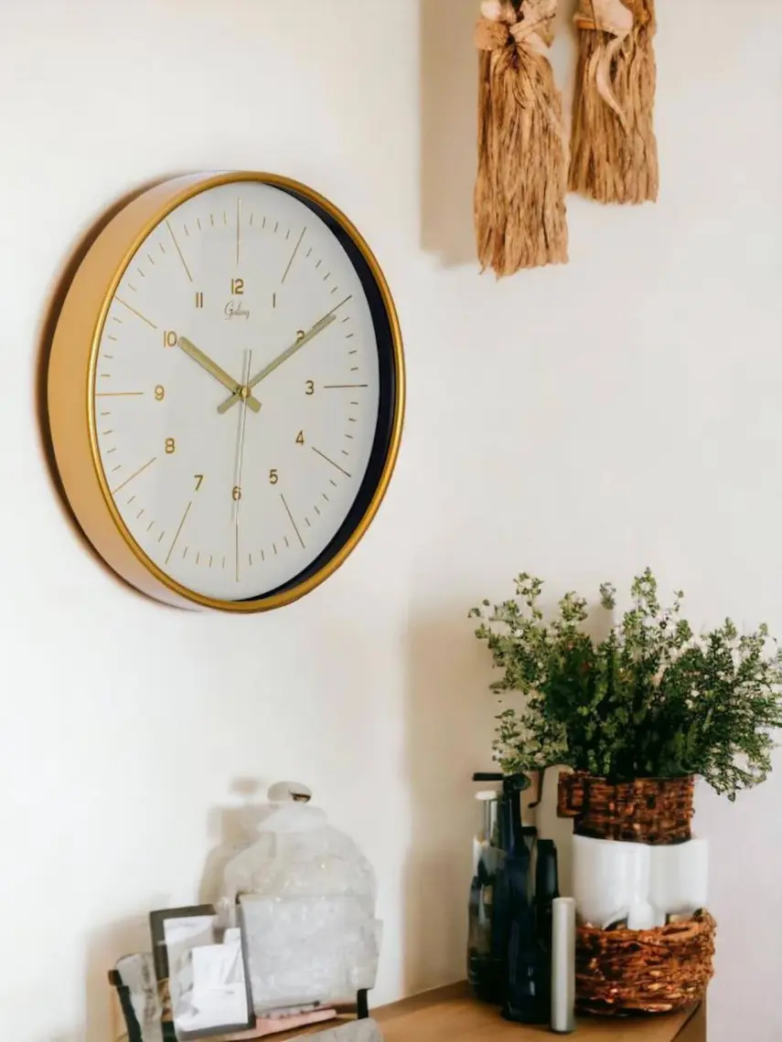 Store 30  cm  Gerçek Cam Sessiz Mekanizma Duvar Saati