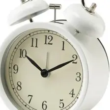 Hobiceyiz Çalar Saat, Beyaz, 10 Cm, Dekad