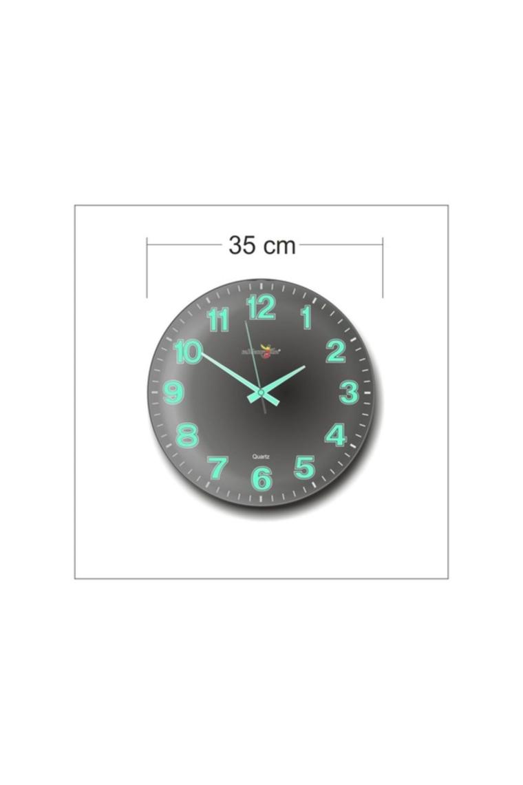 M3 Decorium Siyah Zeminli Bombe Camlı Gece Parlayan Fosforlu 35CM Duvar Sa...