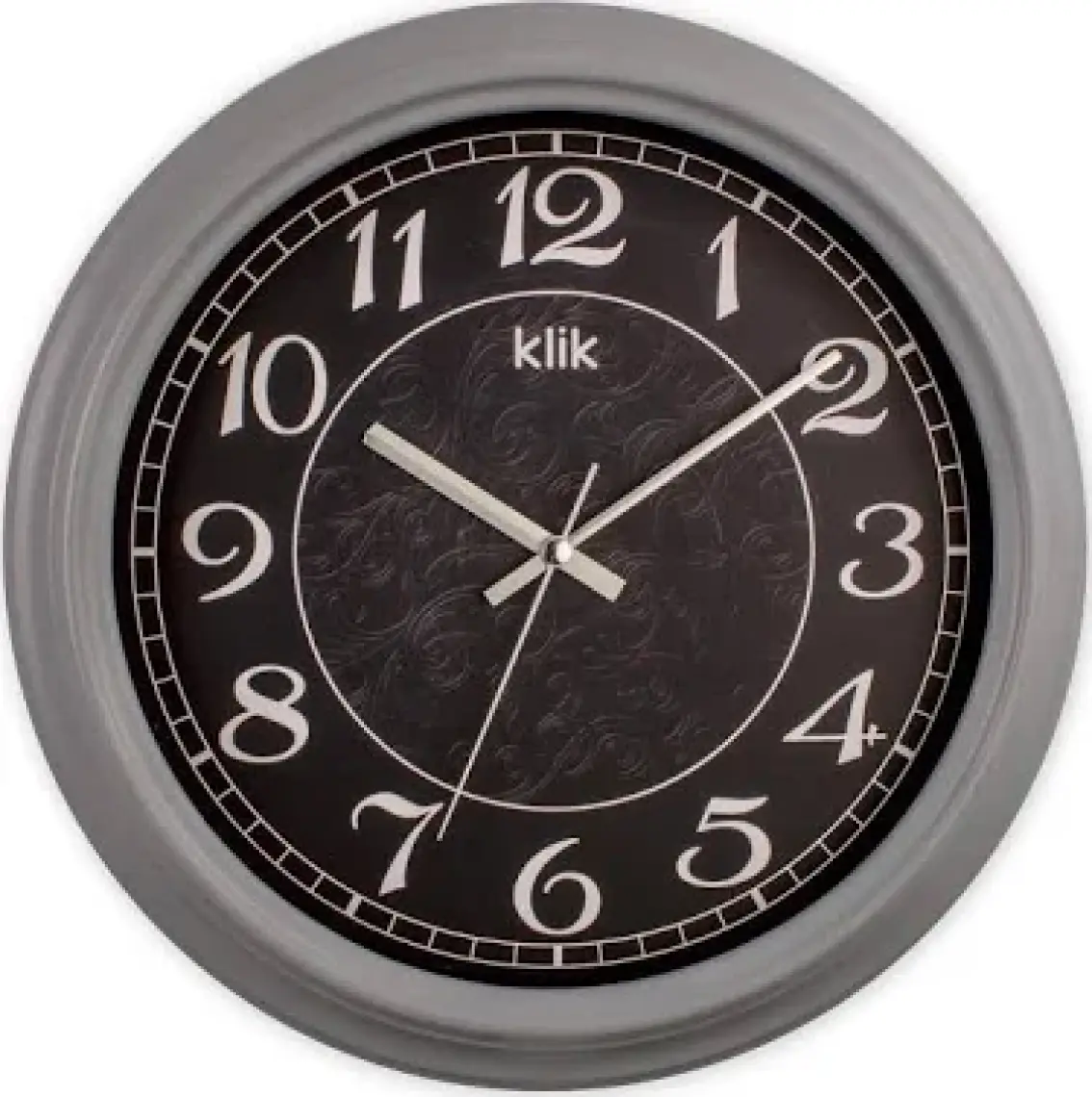 Klik Alfa Gri Klasik Duvar Saati