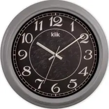 Klik Alfa Gri Klasik Duvar Saati