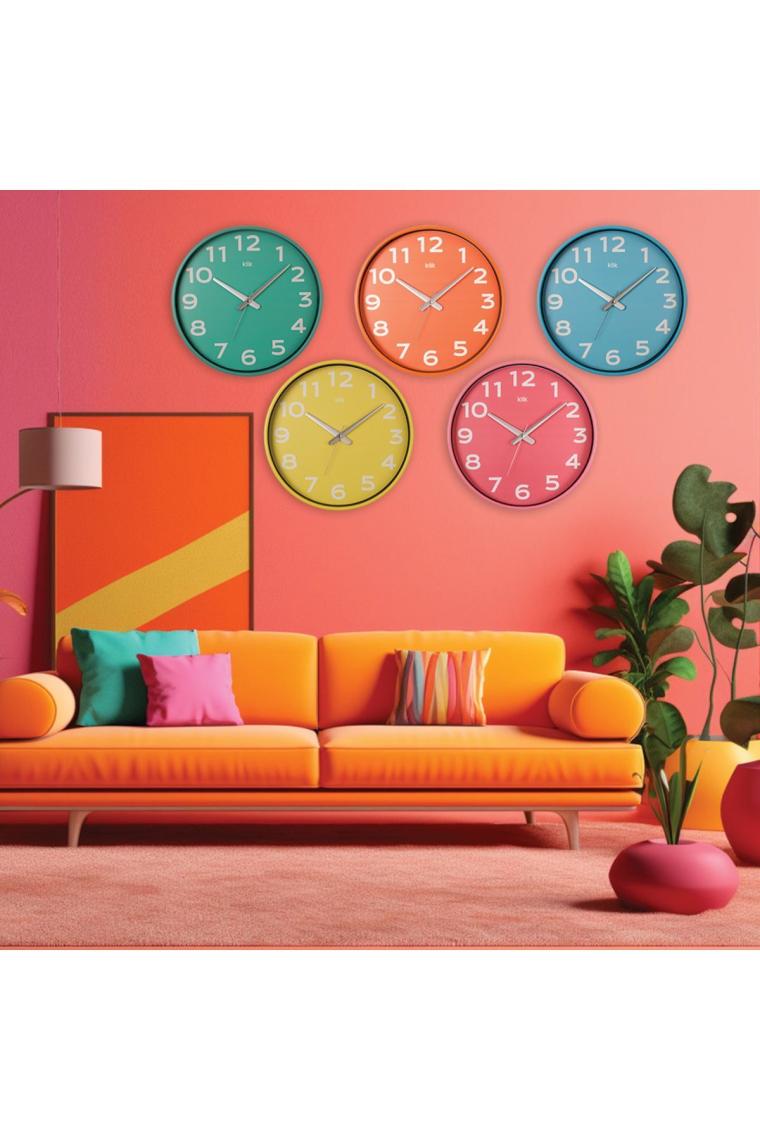 Klik Simplex Beyaz Minimalist Duvar Saati