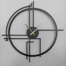 Gowpenart Dizayn Gowpenart Querencia Metal Siyah Duvar Saati 1,5 mm Kalınlık