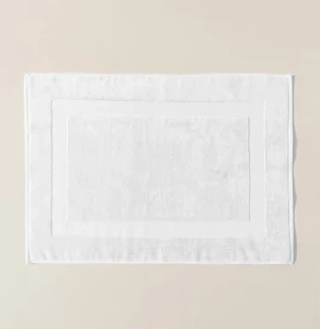 Chakra Frame Ayak Havlusu Beyaz - 50 x 70