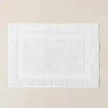 Chakra Frame Ayak Havlusu Beyaz - 50 x 70