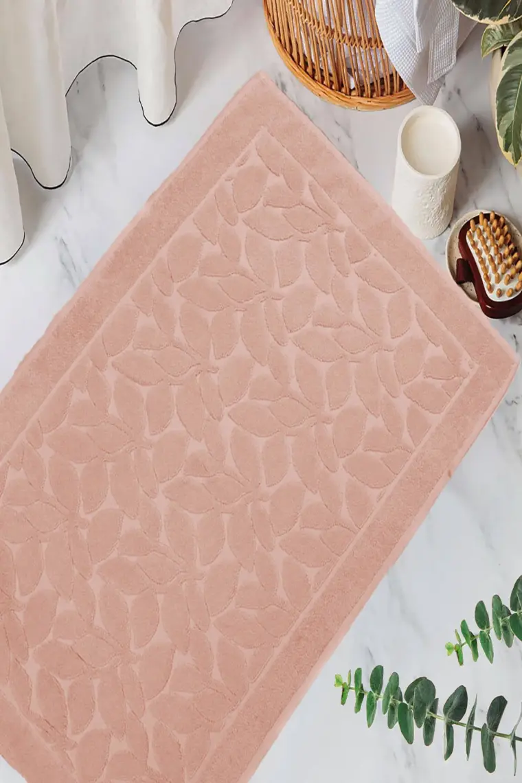 Mira Home Büyük Banyo Ayak Havlusu Pamuk Desenli 50X100 cm Soft