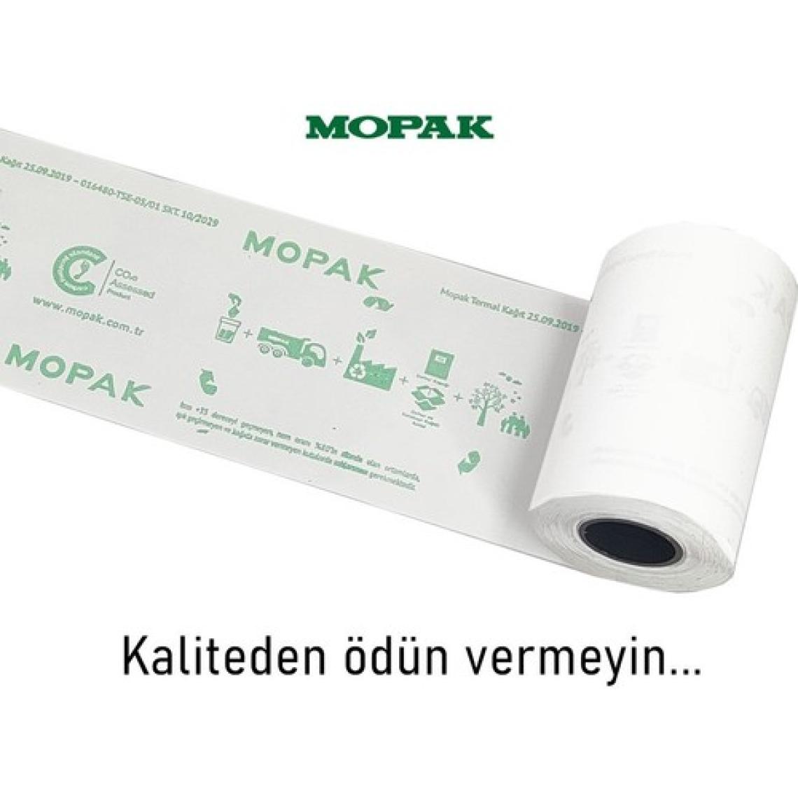 Mopak 56 mm x 16 mt Termal Pos Yazarkasa Kağıdı 1 Paket 10 Rulo