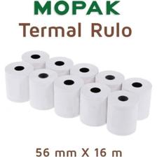 Mopak 56 mm x 16 mt Termal Pos Yazarkasa Kağıdı 1 Paket 10 Rulo