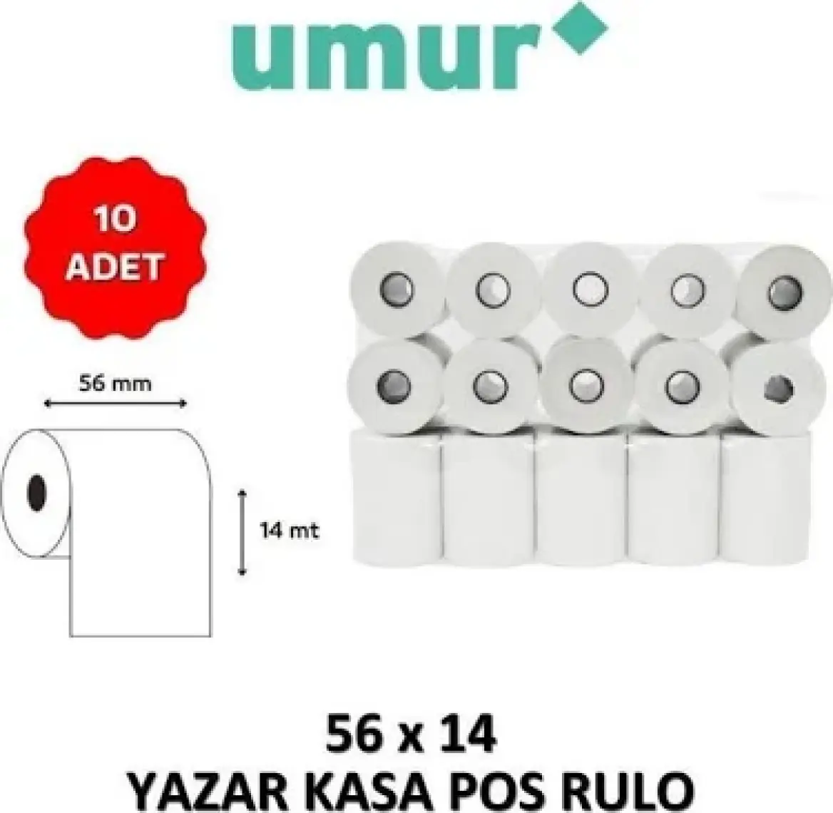 Umur Termal Pos Rulosu 48 gr 10'lu 56 x 14 mt