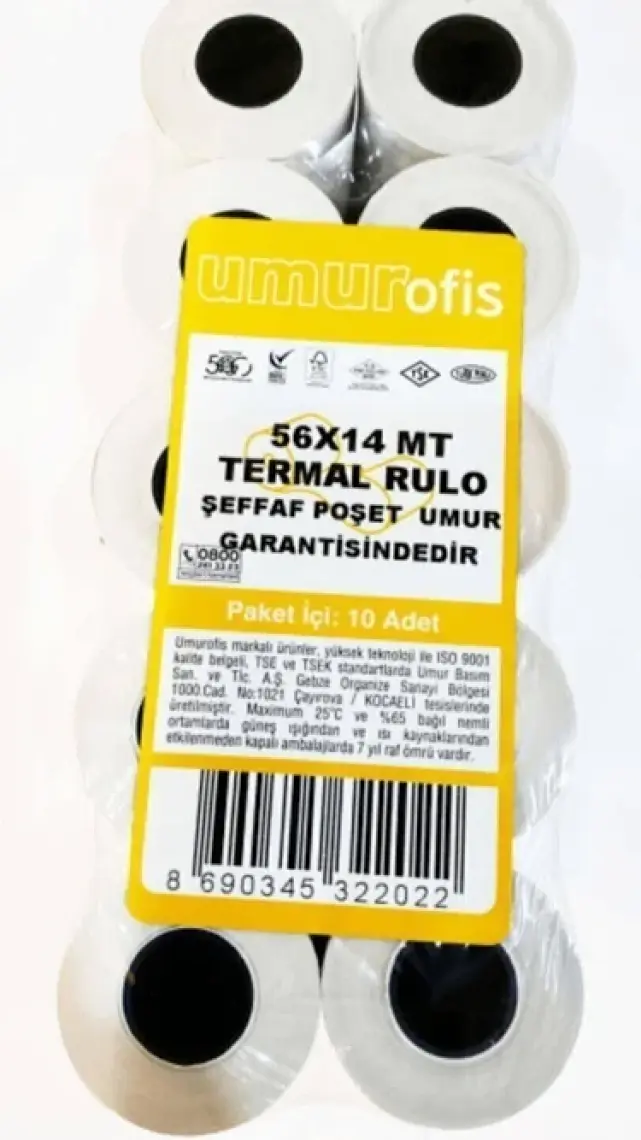 Umur Termal Pos Rulosu 48 gr 10'lu 56 x 14 mt