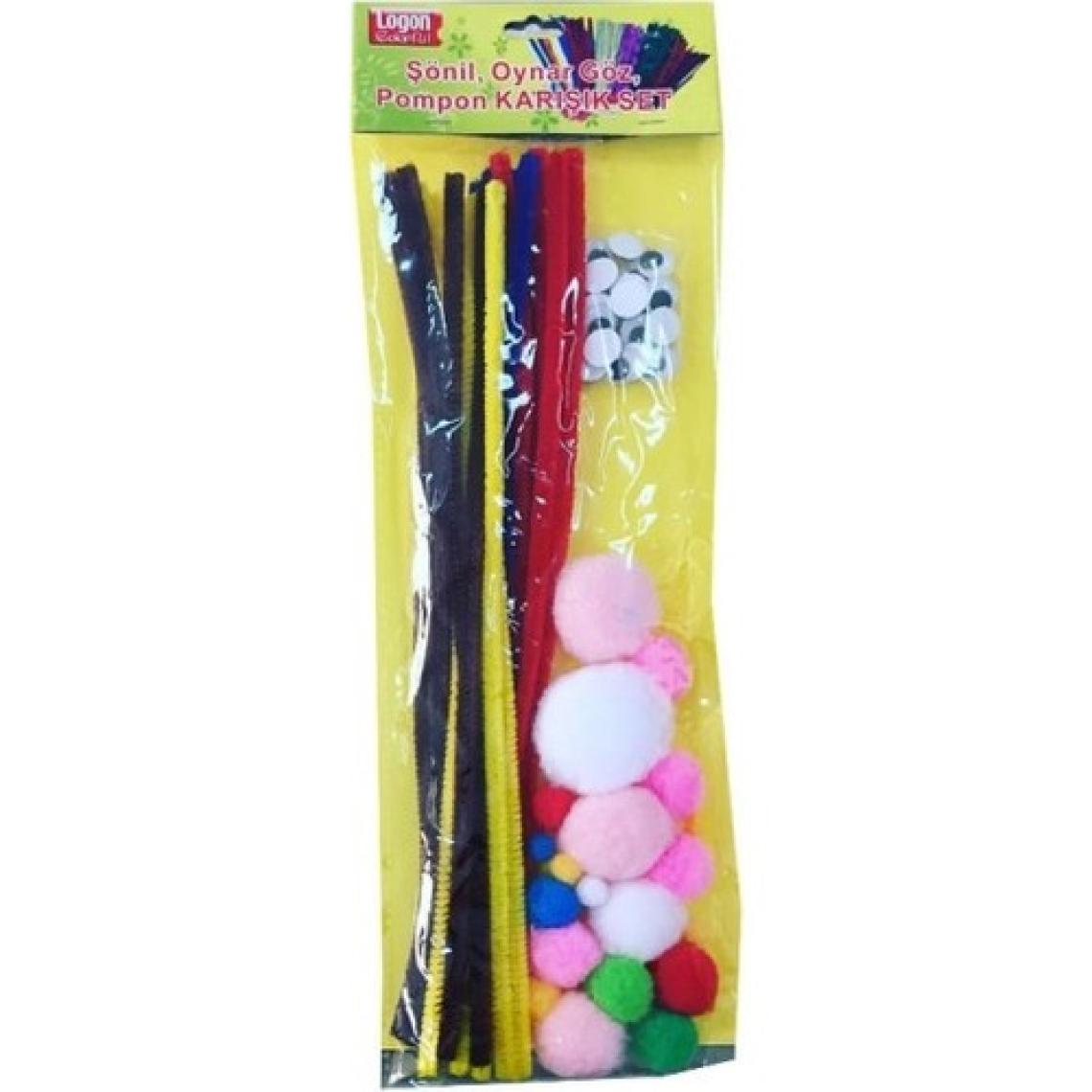 Logon 1815 Şönil, Pompon, Oynar Göz Karışık Set