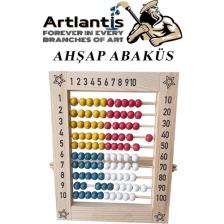 Artlantis Ahşap Mishap 1 Adet Naturel Sayı Sayma Boncuğu Lüks Ahşap Abaküs Okul Öncesi 1. Sınıflar Için