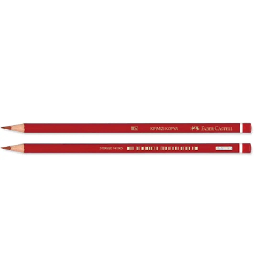 Faber-Castell Kırmızı Kopya Boya Kalemi , 12 adet