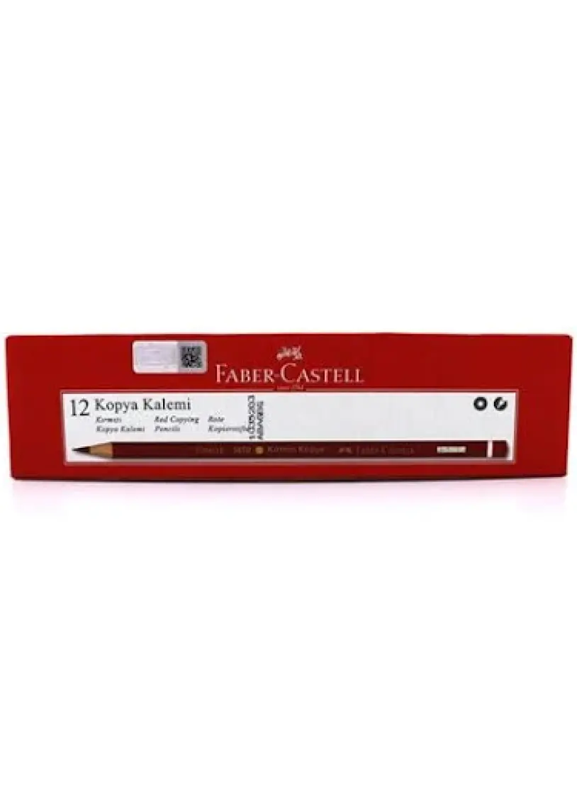 Faber-Castell Kırmızı Kopya Boya Kalemi , 12 adet