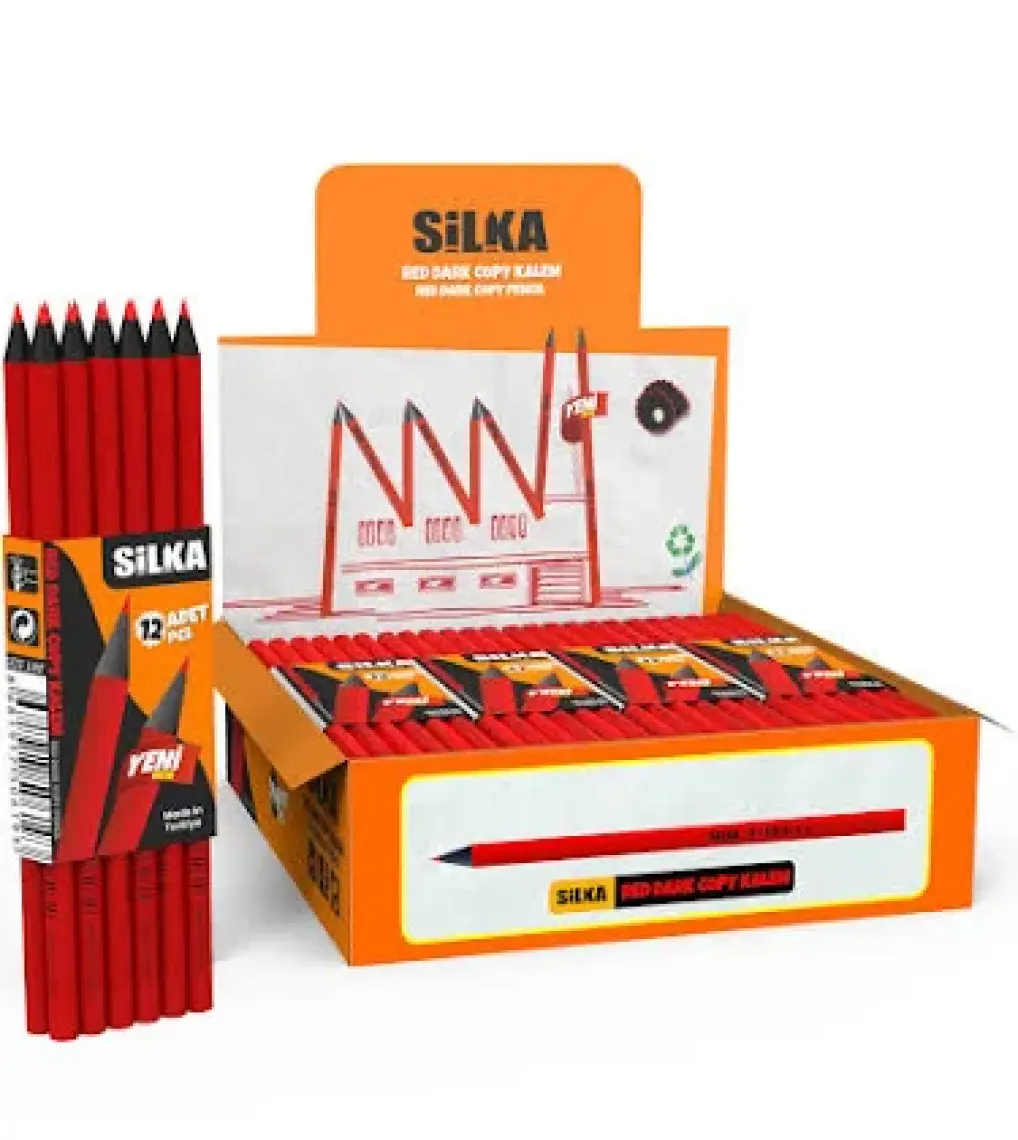 Silka Dark Kırmızı Kopya Kalemi 12 Adet ART-626
