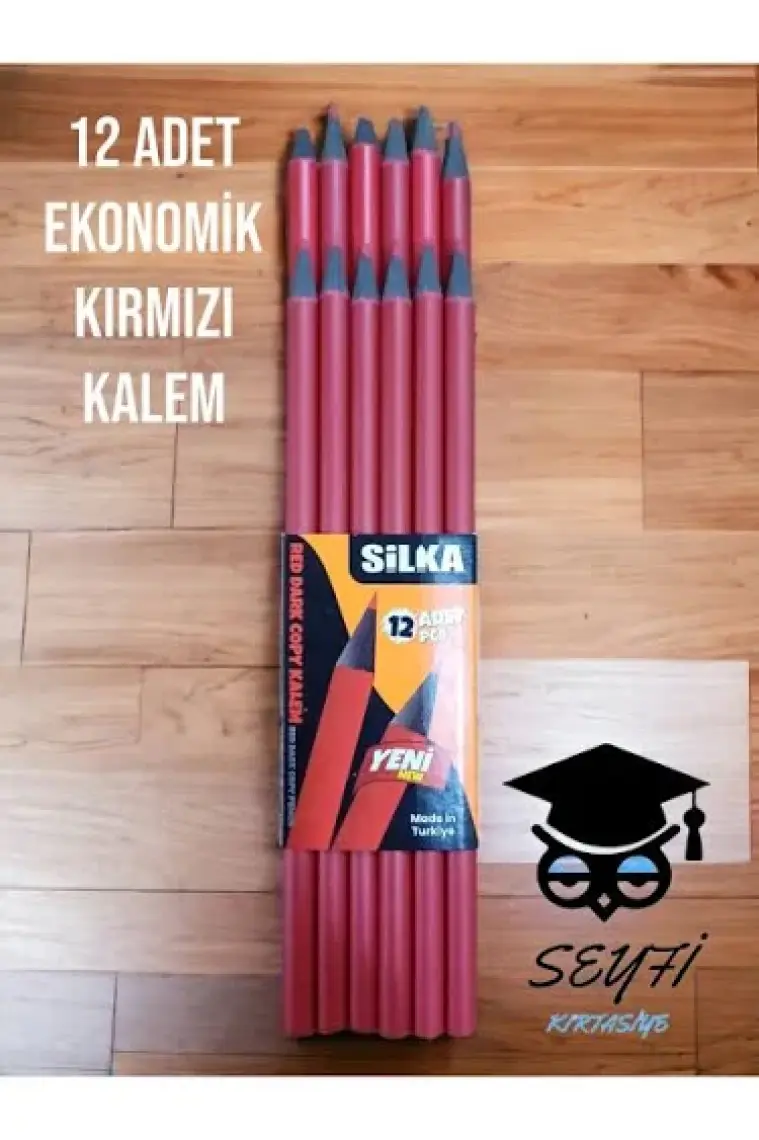 Silka Dark Kırmızı Kopya Kalemi 12 Adet ART-626