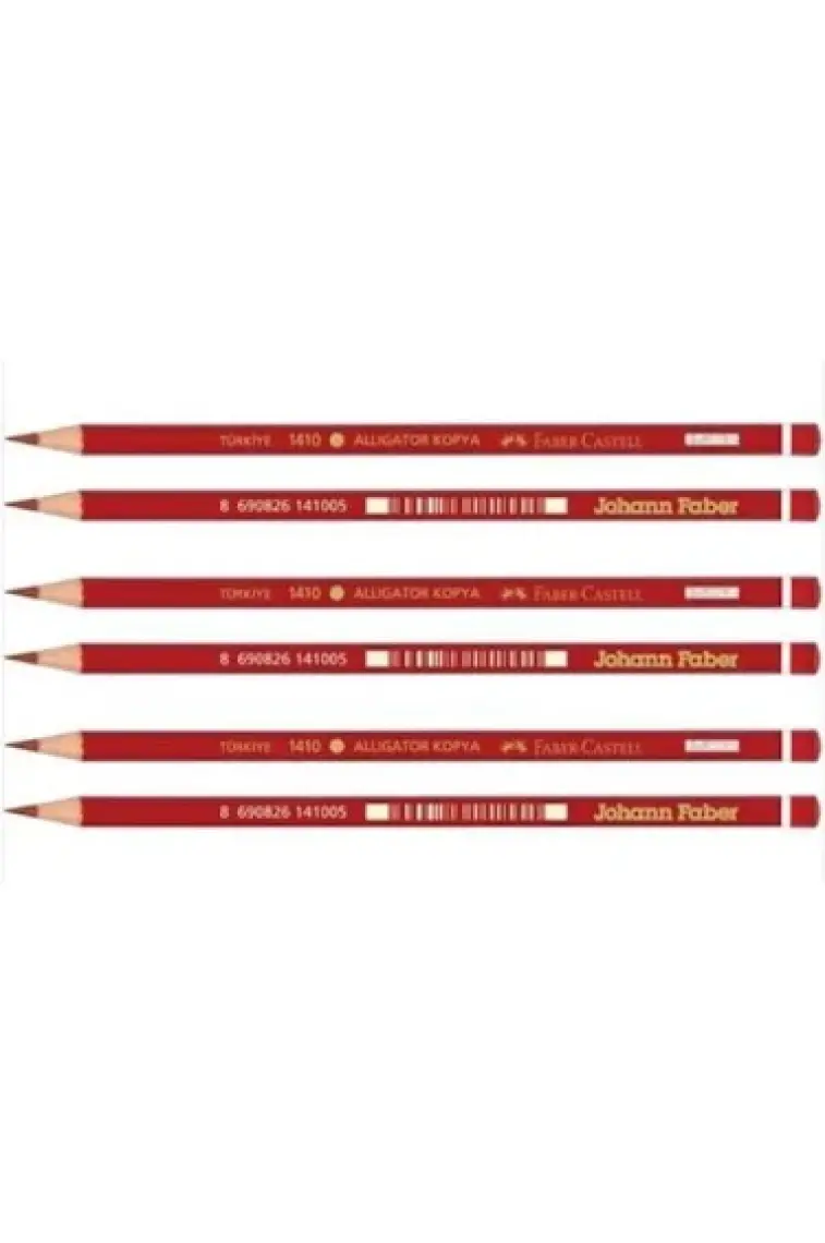 Faber-Castell Kopya Kalem 6'lı Kırmızı