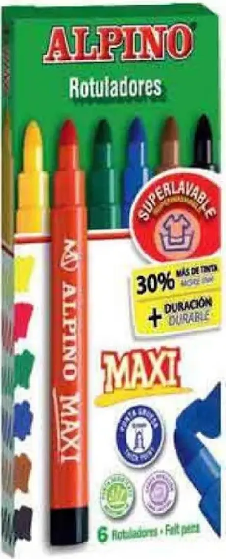 Alpino Maxi Keçeli Kalem 6'lı