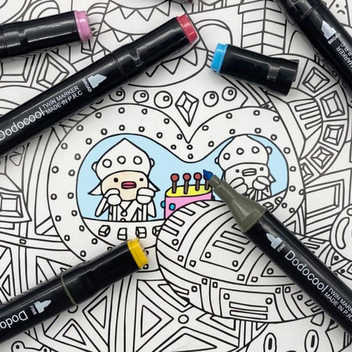 Dodocool 80’li Çift Uçlu Touch Marker Art Tasarım Kalem Seti Ithal Ürün