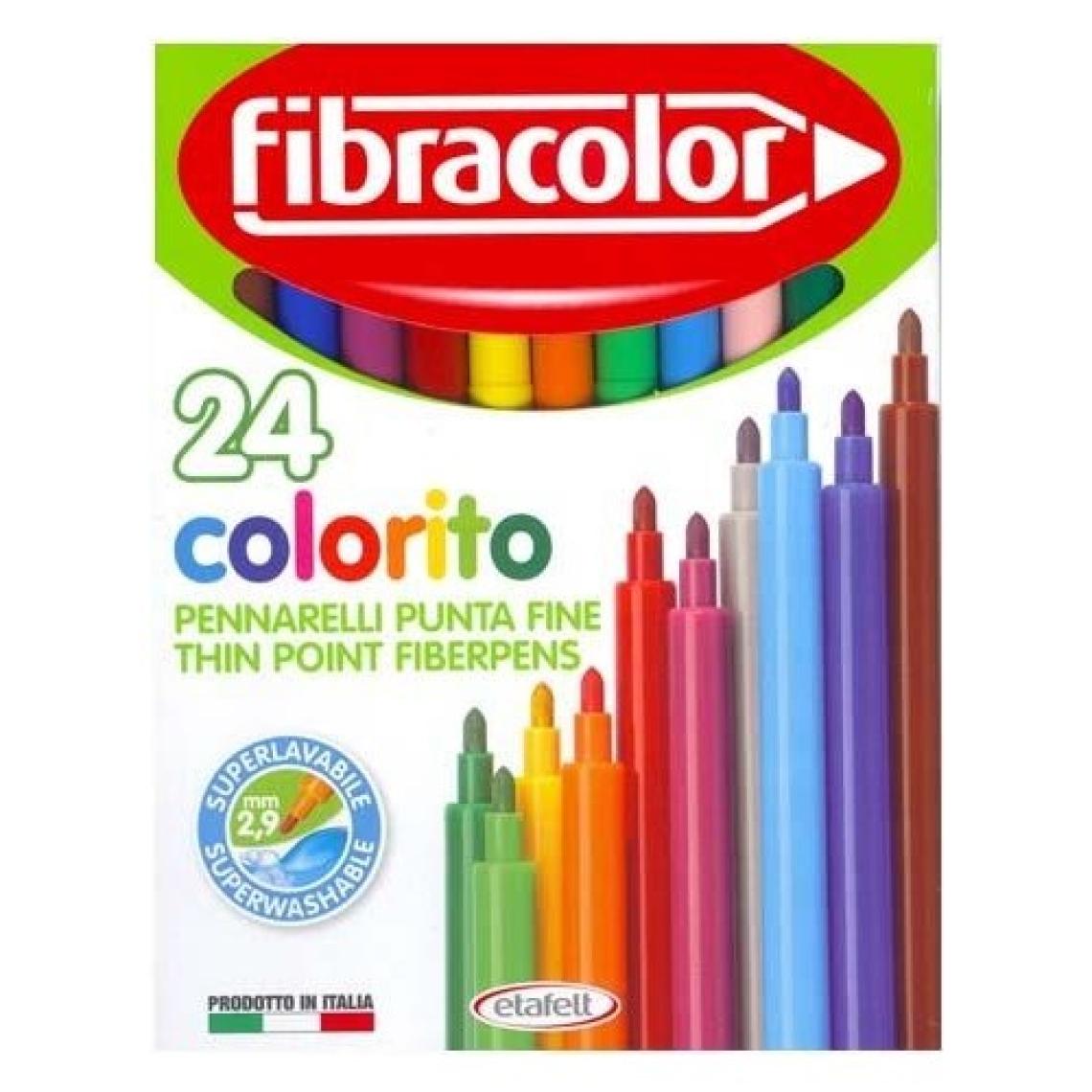 Fibracolor Colorito Keçeli Kalem 24 Renk