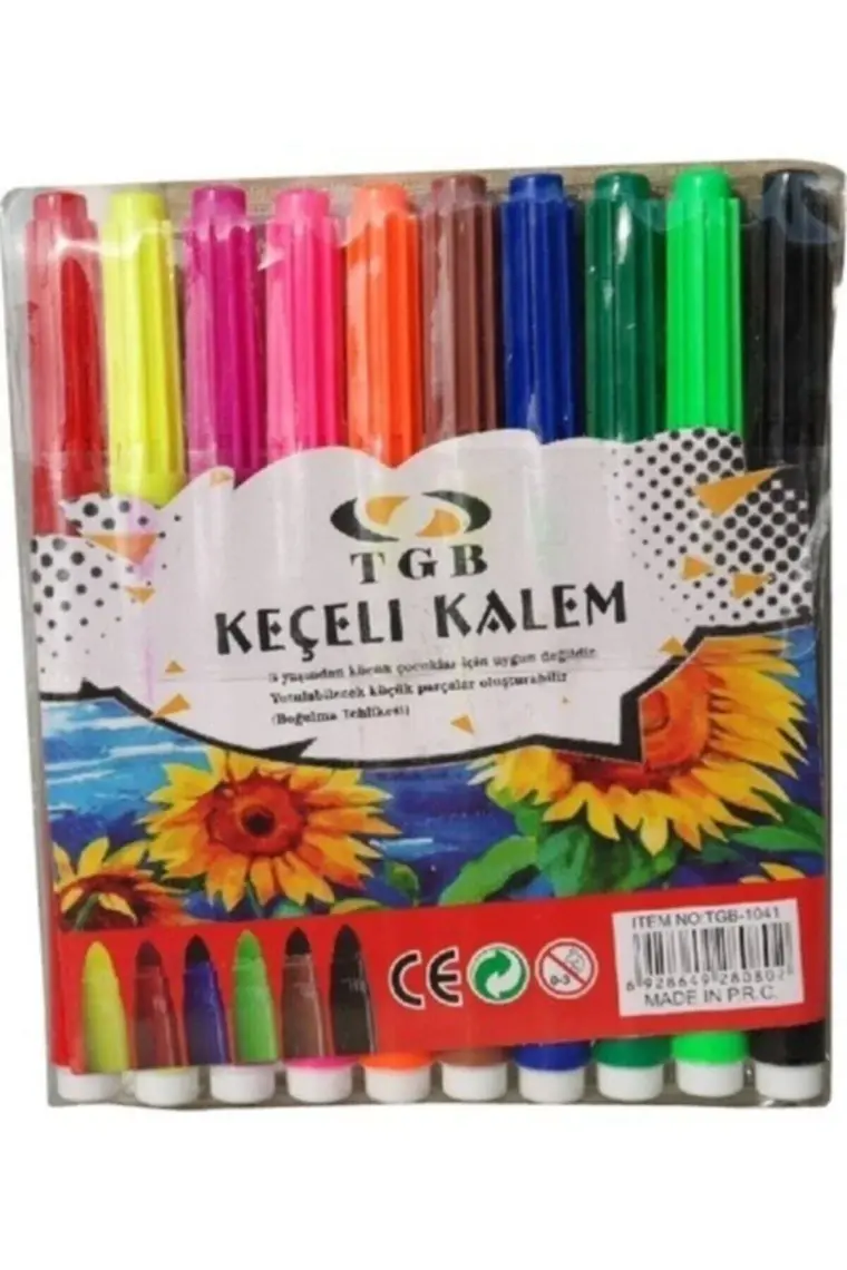 Tgb 1041 Jumbo Keçeli Kalem 10'lu