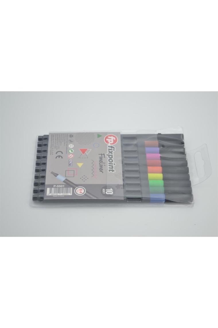 Fixpoint Fineliner Kalem Siyah Gövde 10'lu Fi x point P 5501