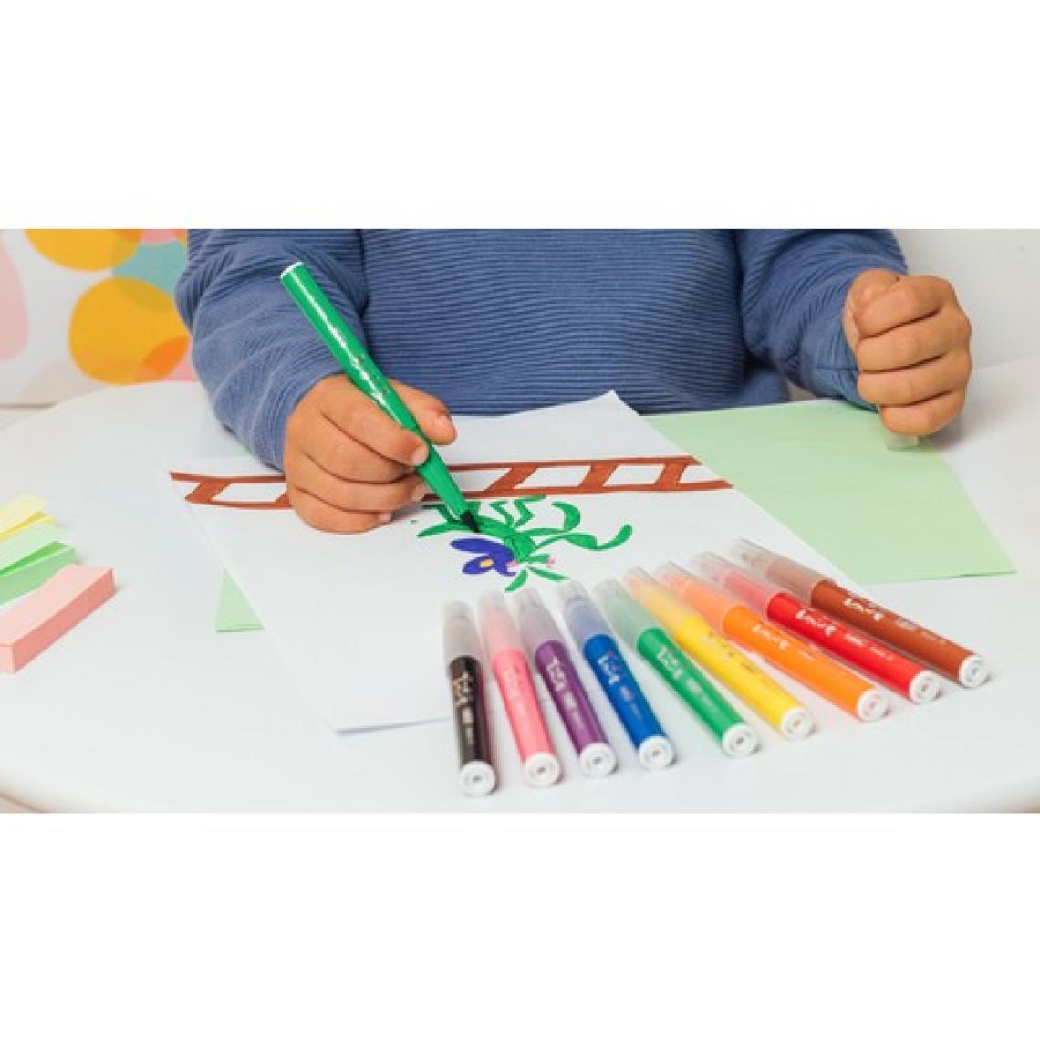 BIC Kids Visaquarelle Fırça Uçlu Keçeli Boya Kalemi 10 Renk